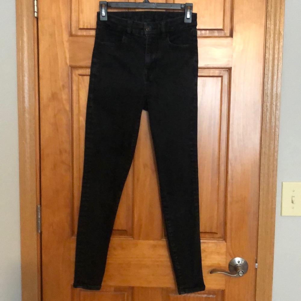 American Eagle NE(X)T Level Stretch Black Jean Size 2 Short